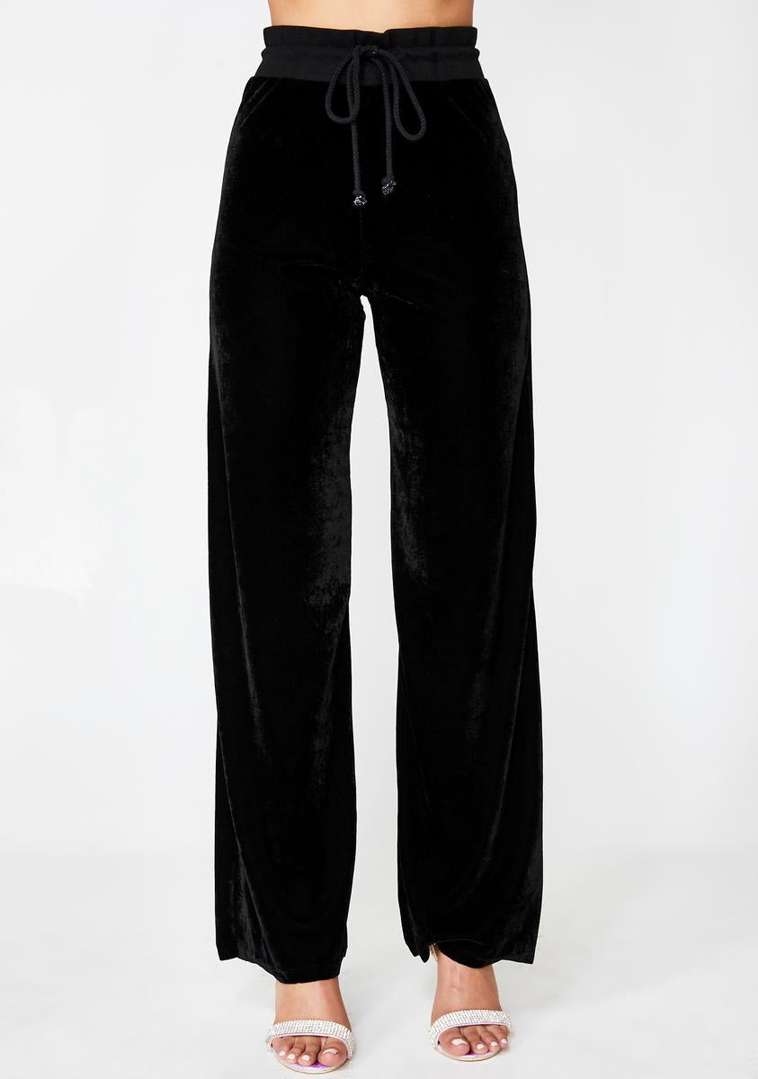 Angel Diamante Wide Leg Joggers