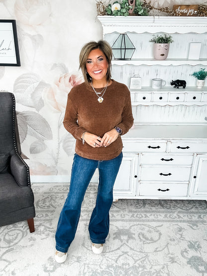 Moonlight Mixer Sweater - Brown