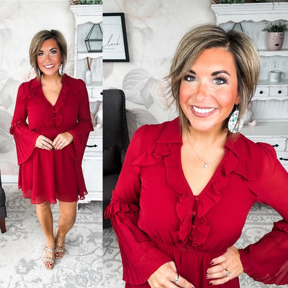 Light the Fire Pleated Dress