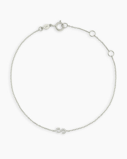 14K Diamond Pavé Alphabet Bracelet