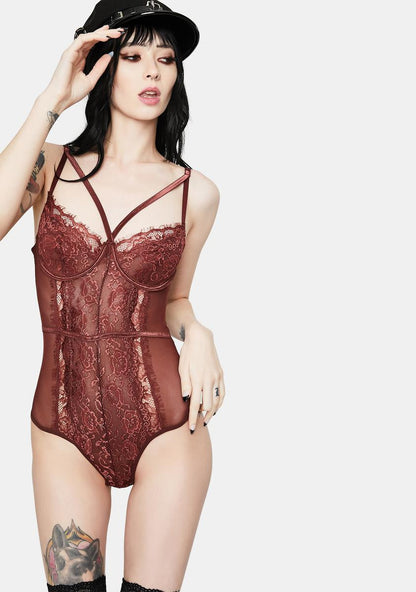 Andorra Wait For Me Lace Teddy