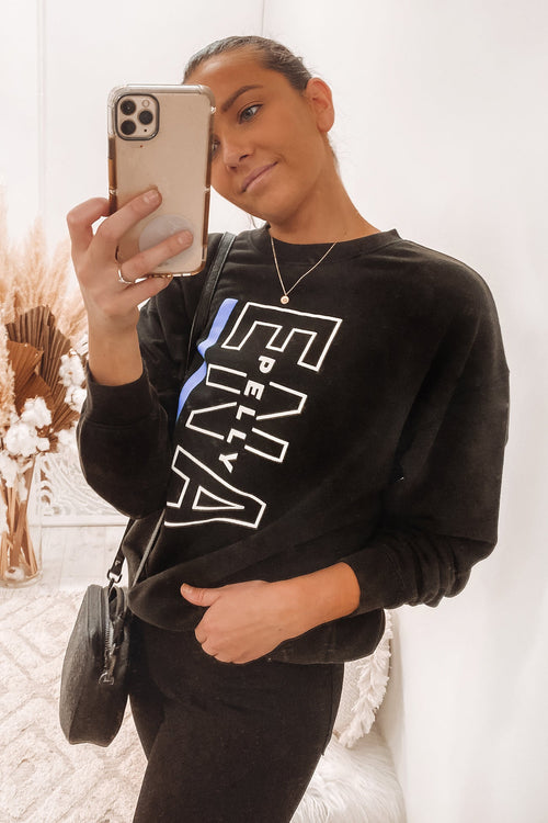 Baseline Logo Sweatshirt Washed Black