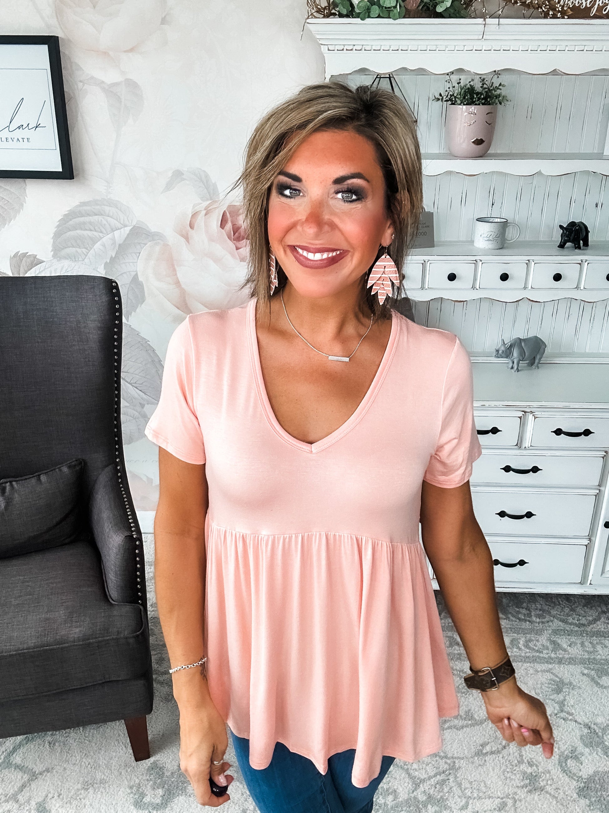 Just Look Back Babydoll Top