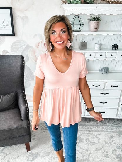 Just Look Back Babydoll Top