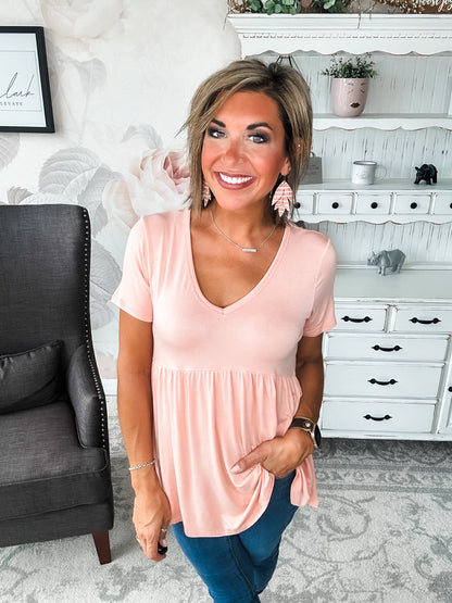 Just Look Back Babydoll Top