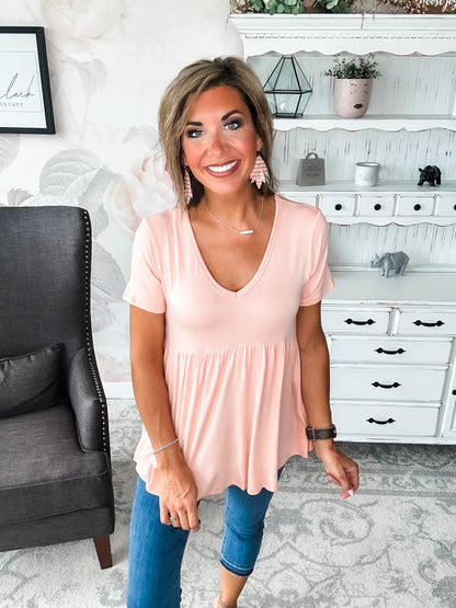 Just Look Back Babydoll Top