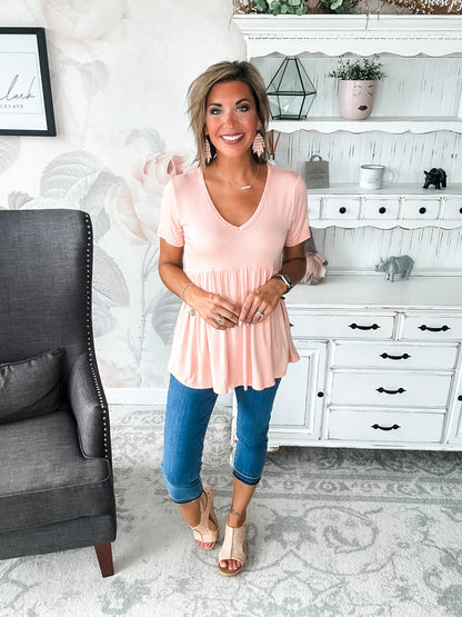 Just Look Back Babydoll Top
