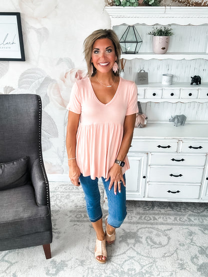 Just Look Back Babydoll Top