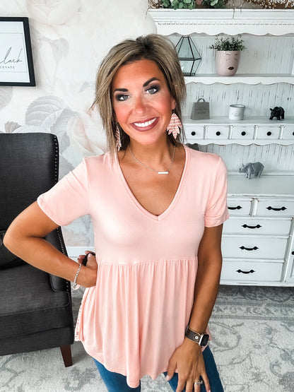 Just Look Back Babydoll Top