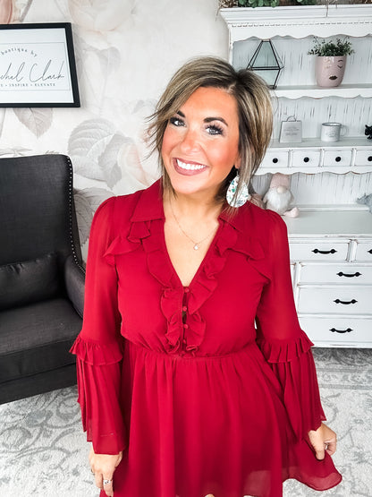 Light the Fire Pleated Dress
