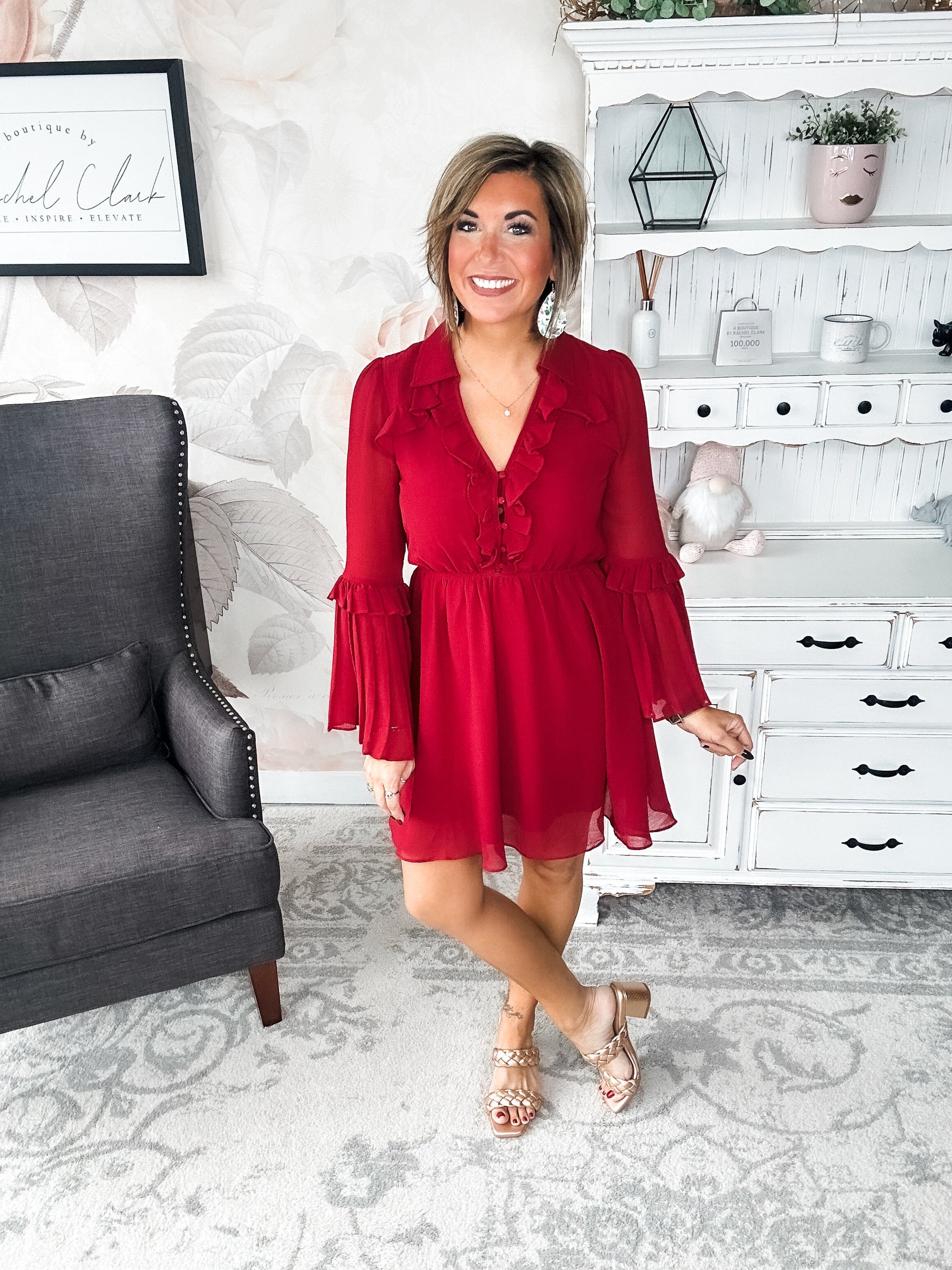 Light the Fire Pleated Dress