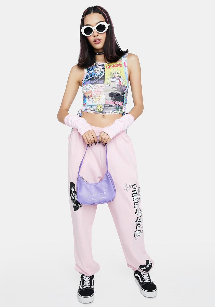 Anime Ruched Tank Top