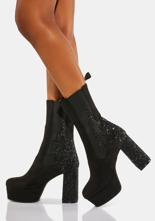 Apparent Lies Platform Boots