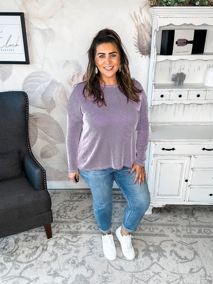 Into The Night Pullover - Violet
