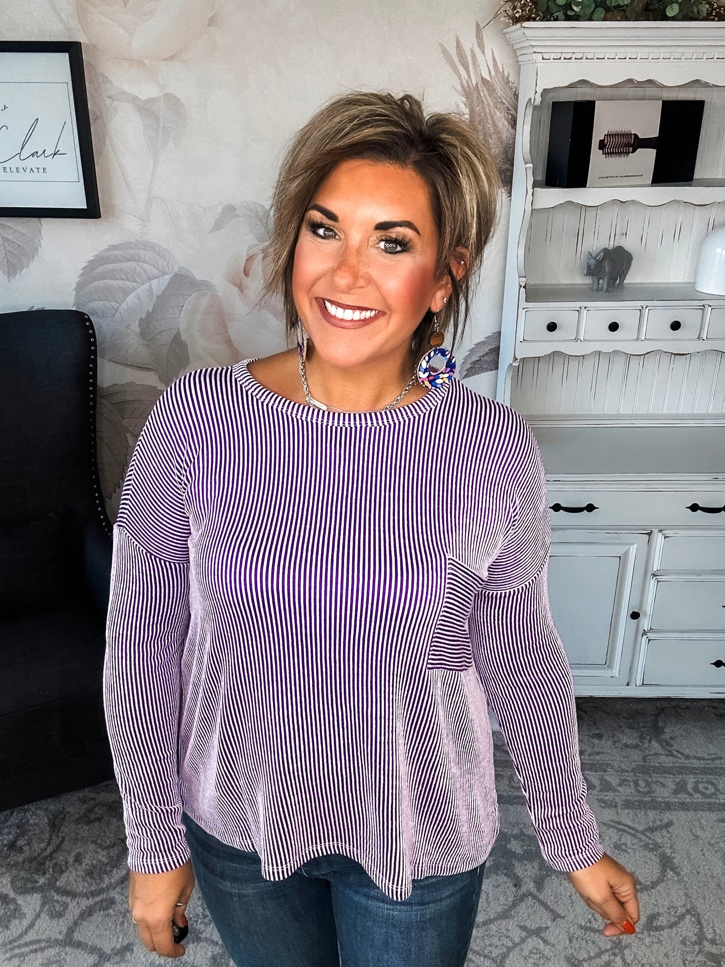 Into The Night Pullover - Violet