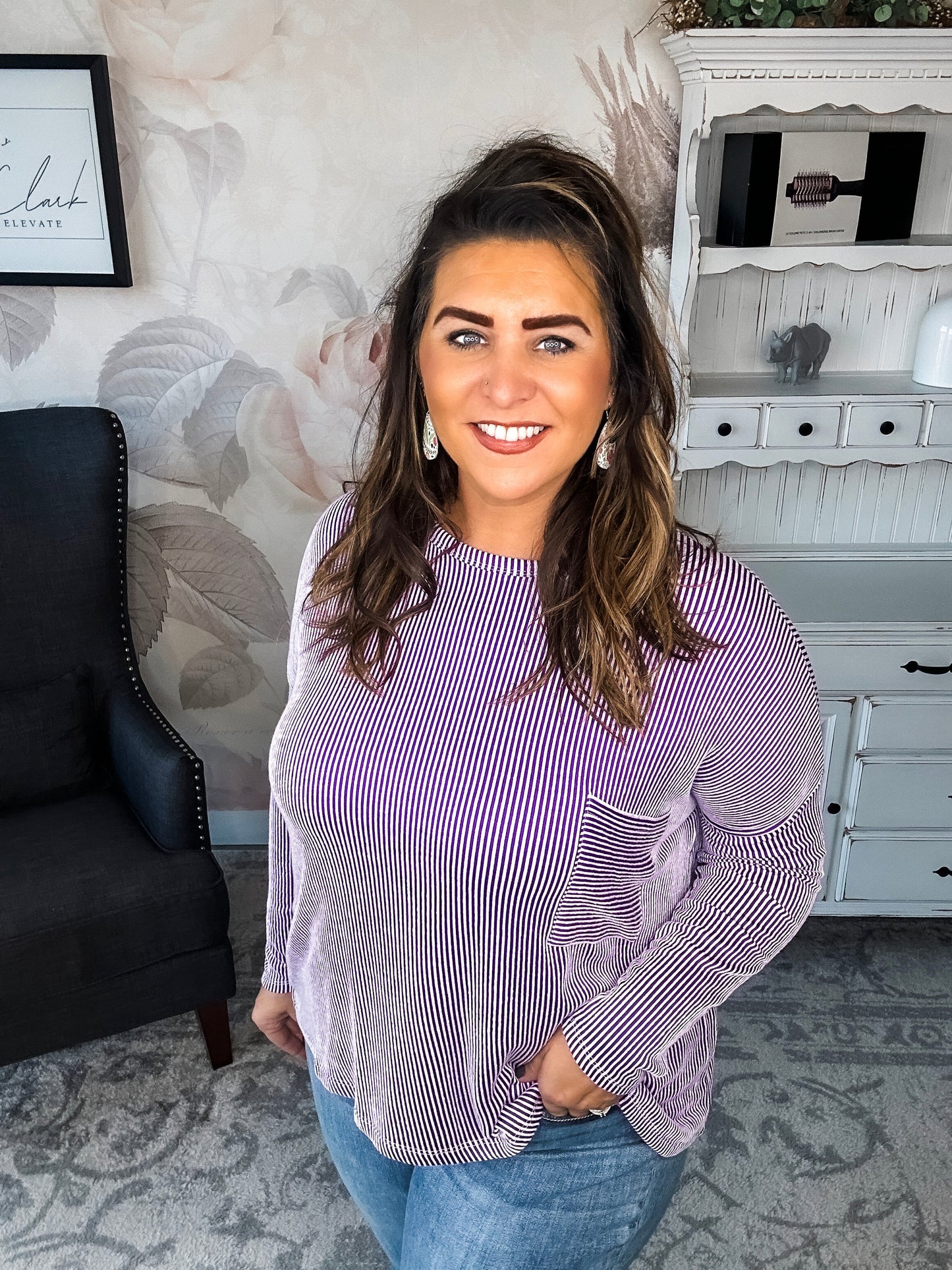 Into The Night Pullover - Violet
