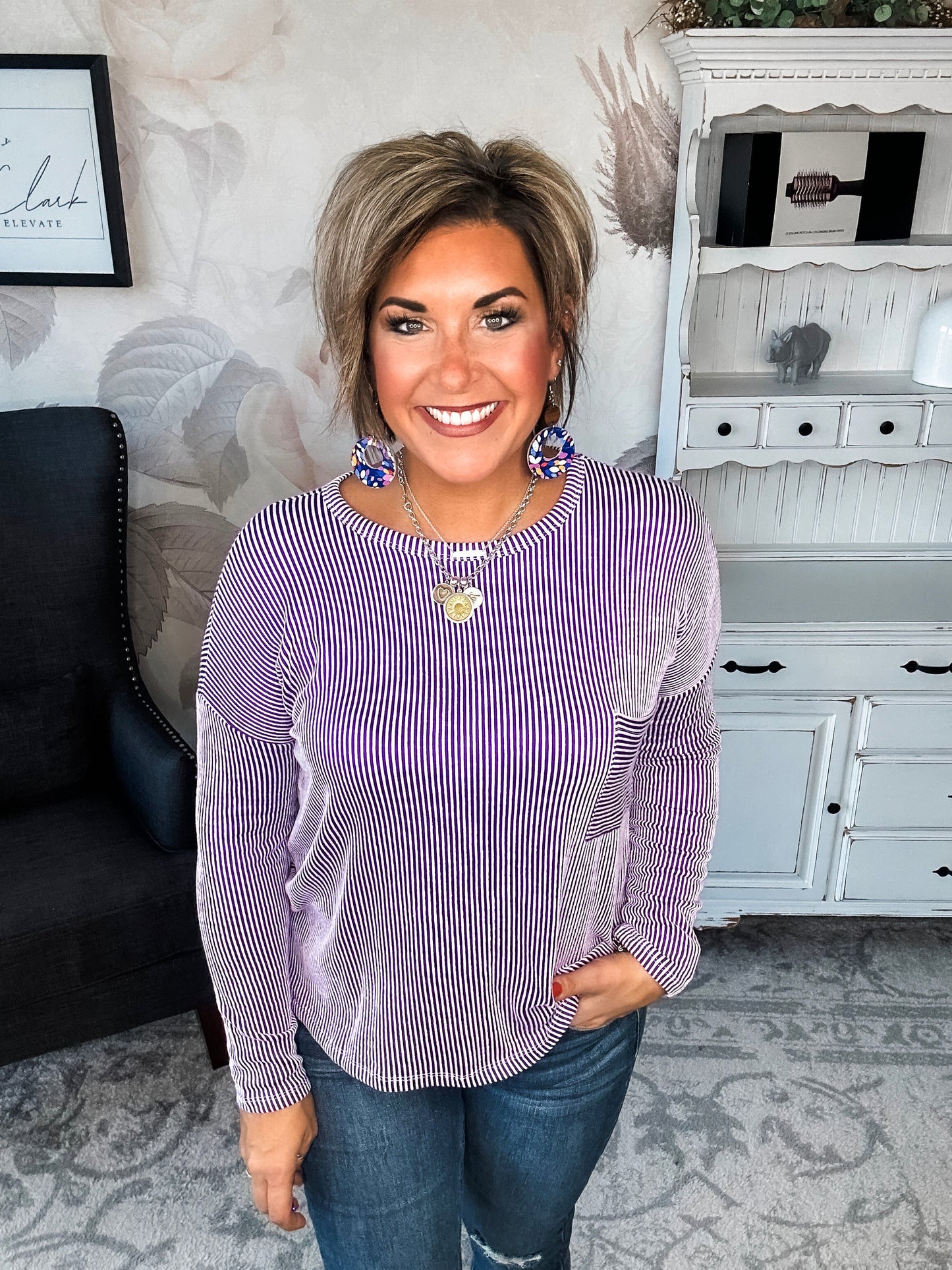 Into The Night Pullover - Violet