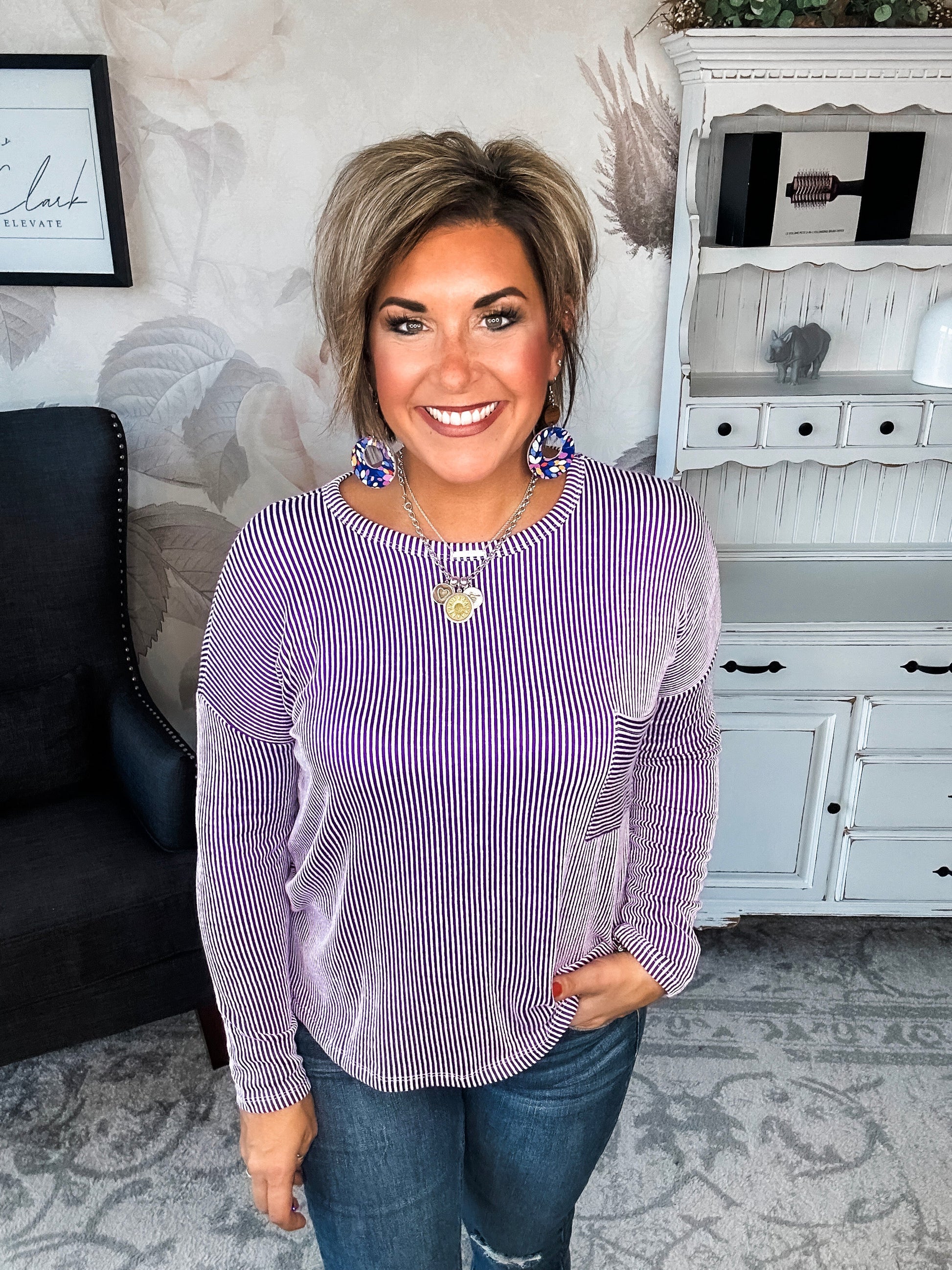 Into The Night Pullover - Violet