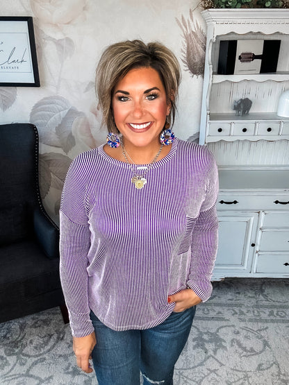 Into The Night Pullover - Violet
