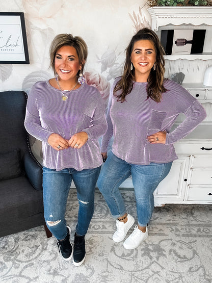 Into The Night Pullover - Violet