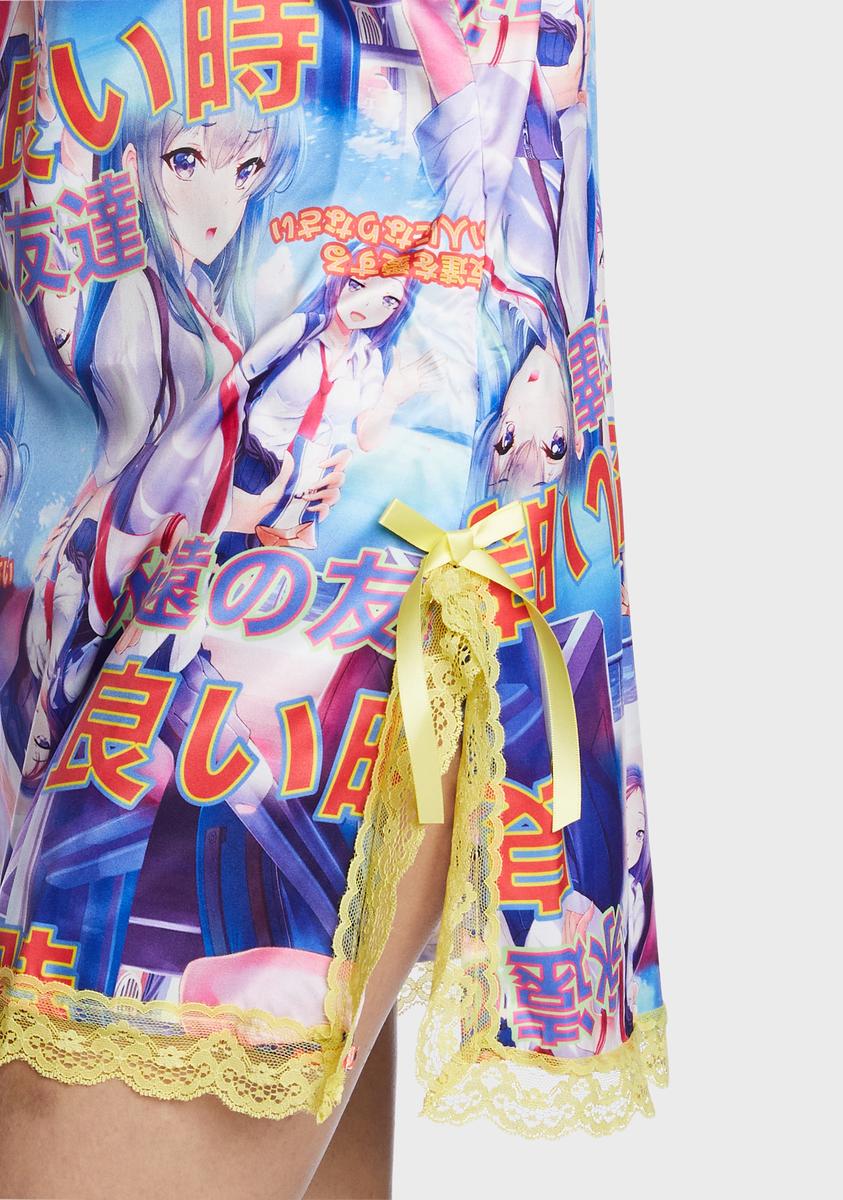Anime Lace Trim Chemise
