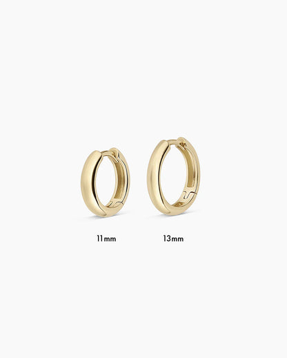 14K Gold Lou Helium Single Huggie