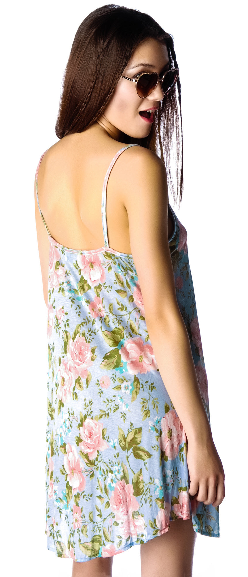 Antler Feathers Slip Dress - Off White