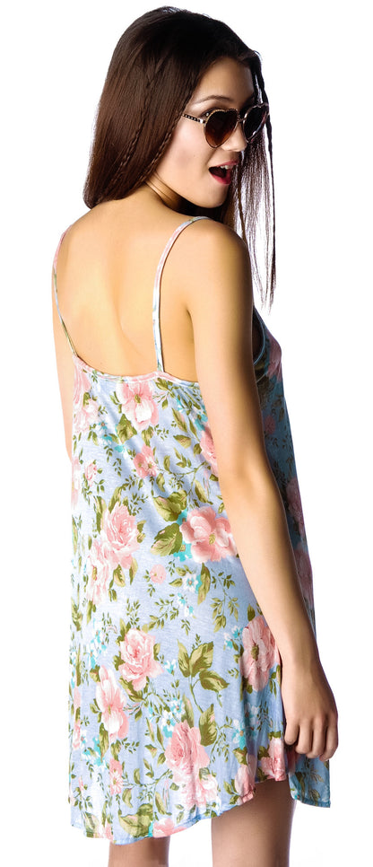 Antler Feathers Slip Dress