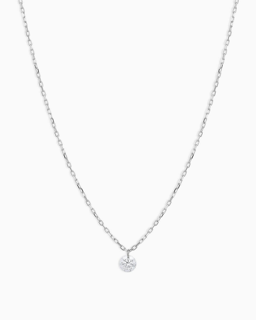 18K Floating Diamond Necklace