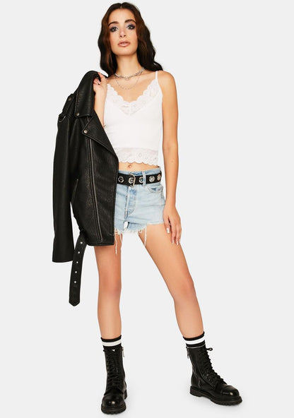 Angel Count On It Lace Tank Top