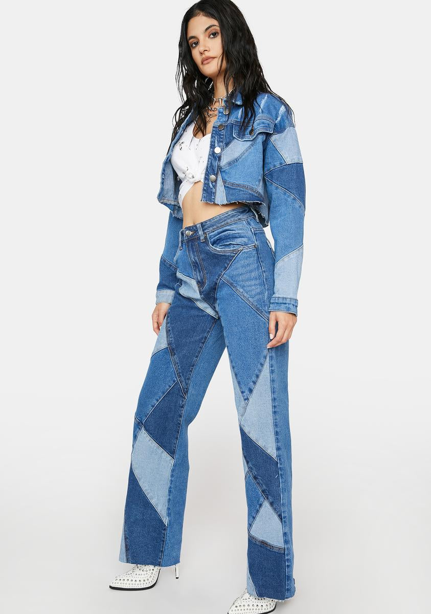 Always Wonder Patchwork Denim Jeans
