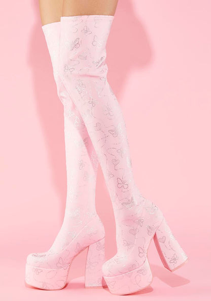 America's Sweetheart Thigh High Boots