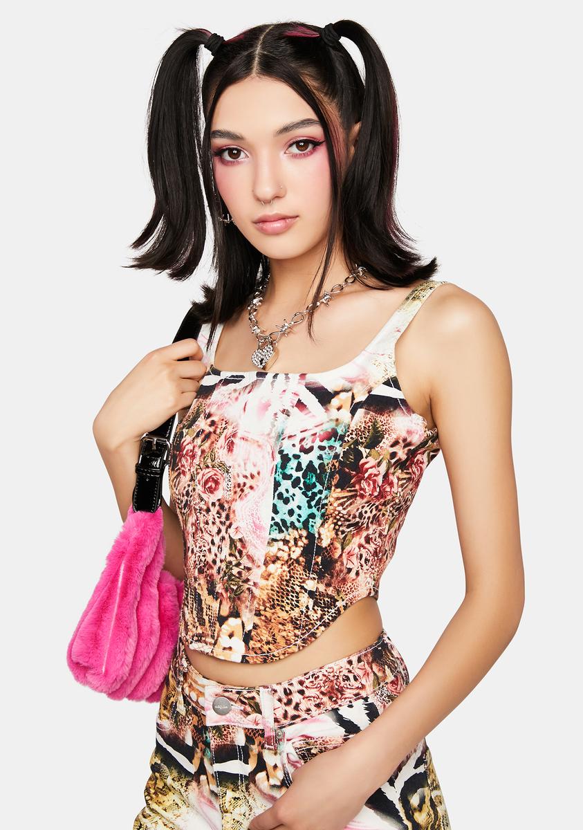 Animal Corset Top