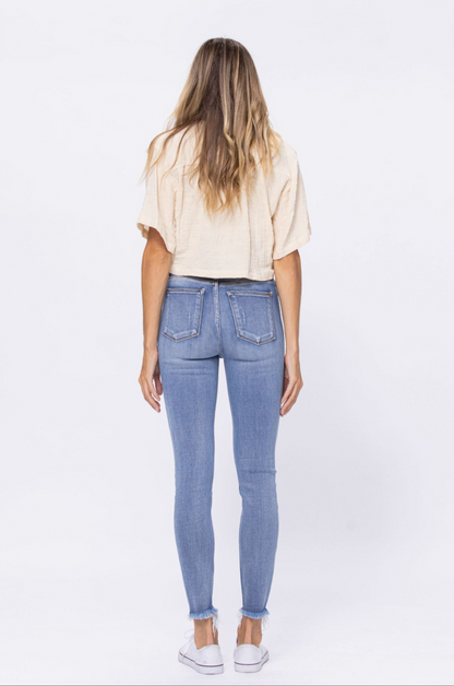 Judy Blue Destroyed Button Fly Jeans