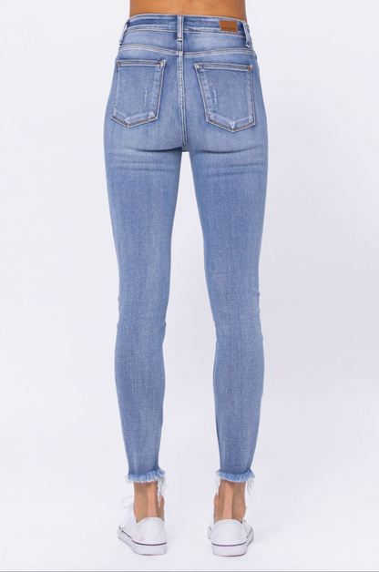 Judy Blue Destroyed Button Fly Jeans
