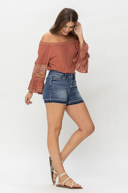 Judy Blue Release Hem Shorts