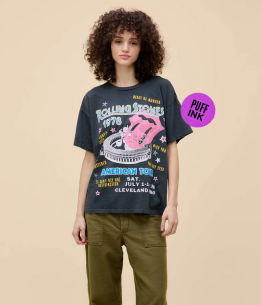 rolling stones 1978 american tour merch tee