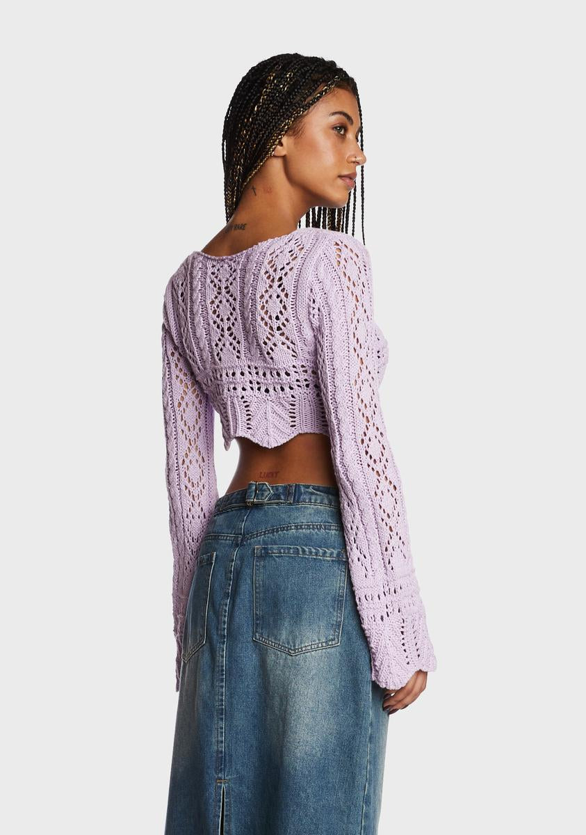 Among The Crowd Crochet Top
