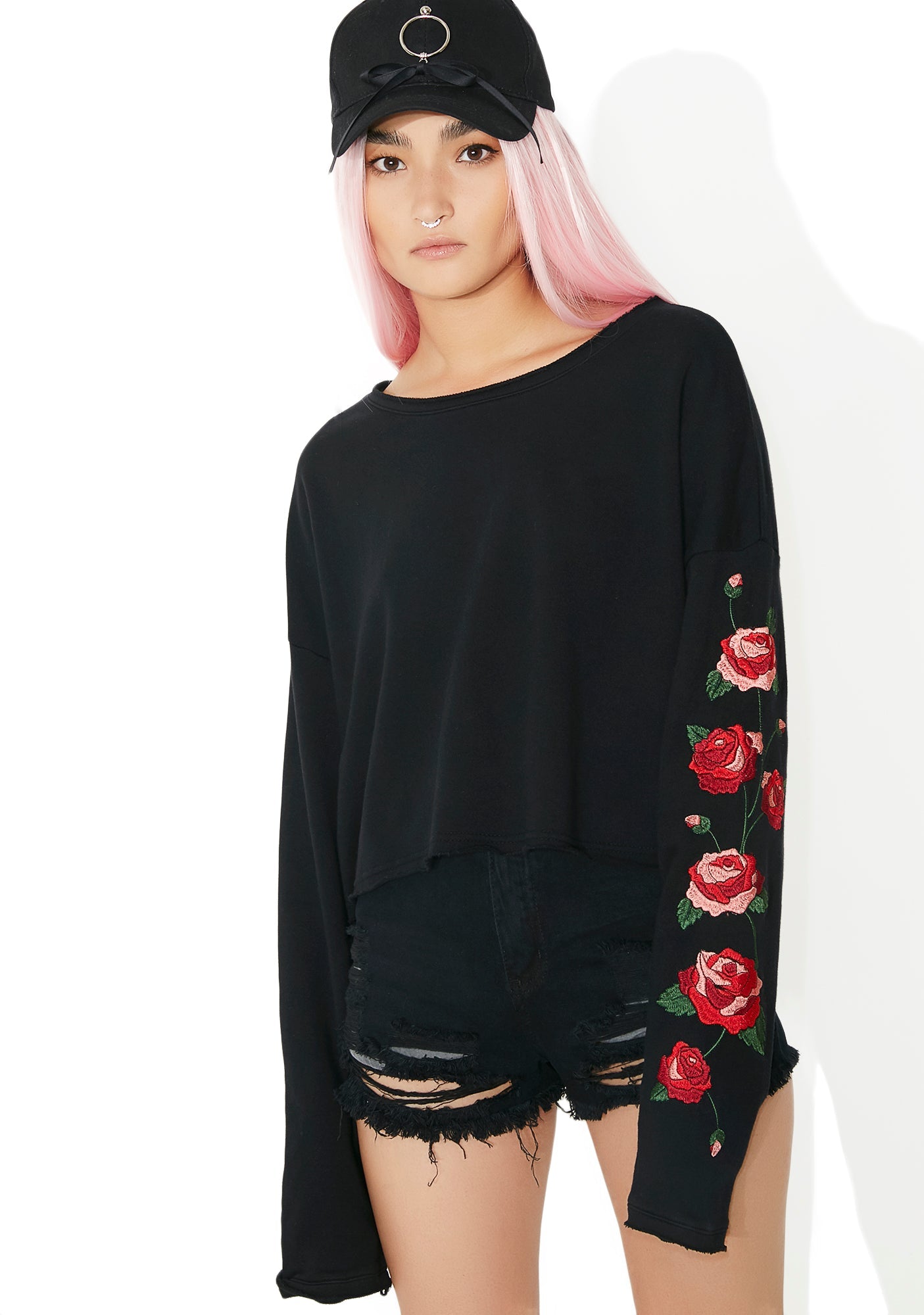 Among The Roses Embroidered Top