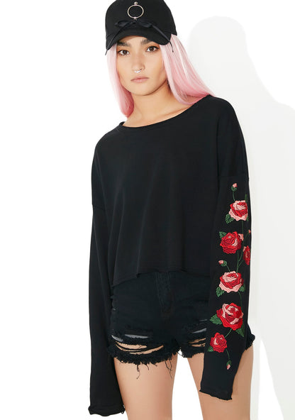 Among The Roses Embroidered Top