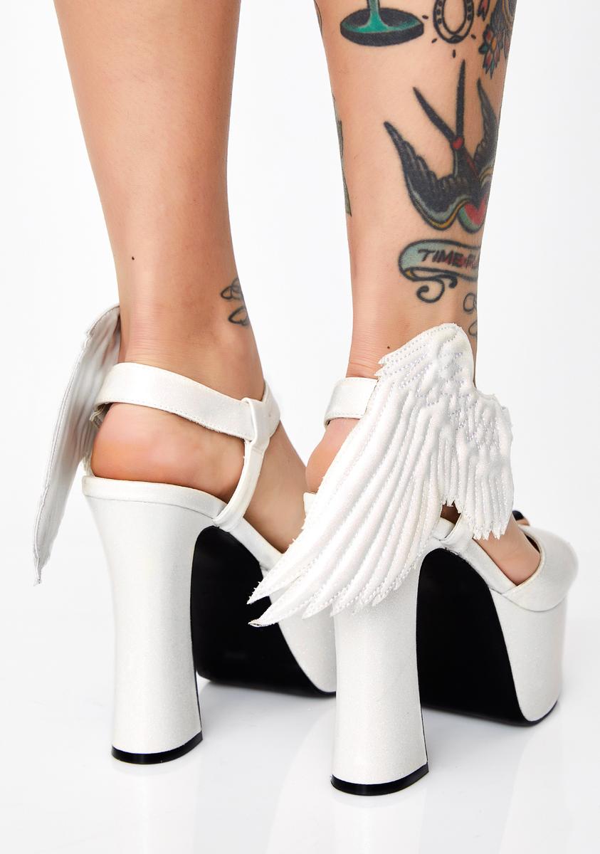 Angel On Earth Glitter Heels