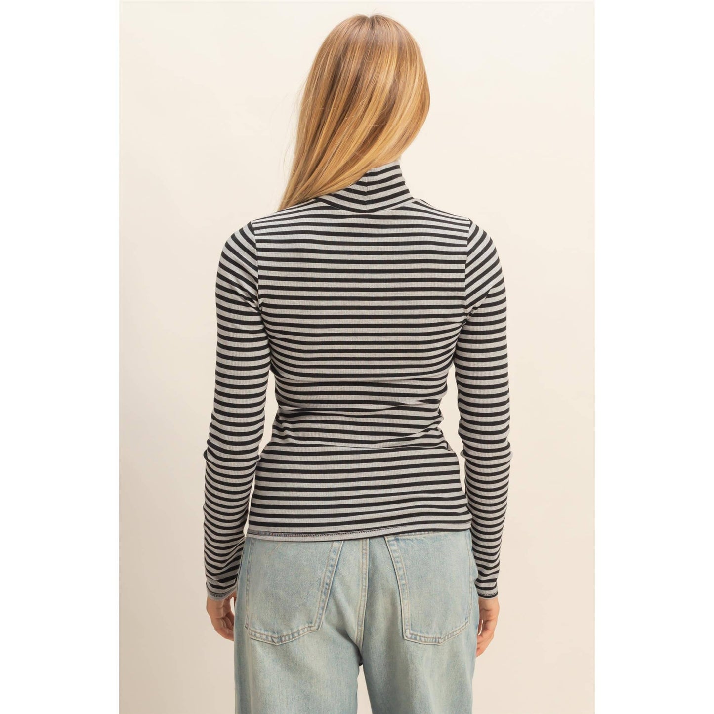 striped turtleneck