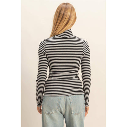 striped turtleneck