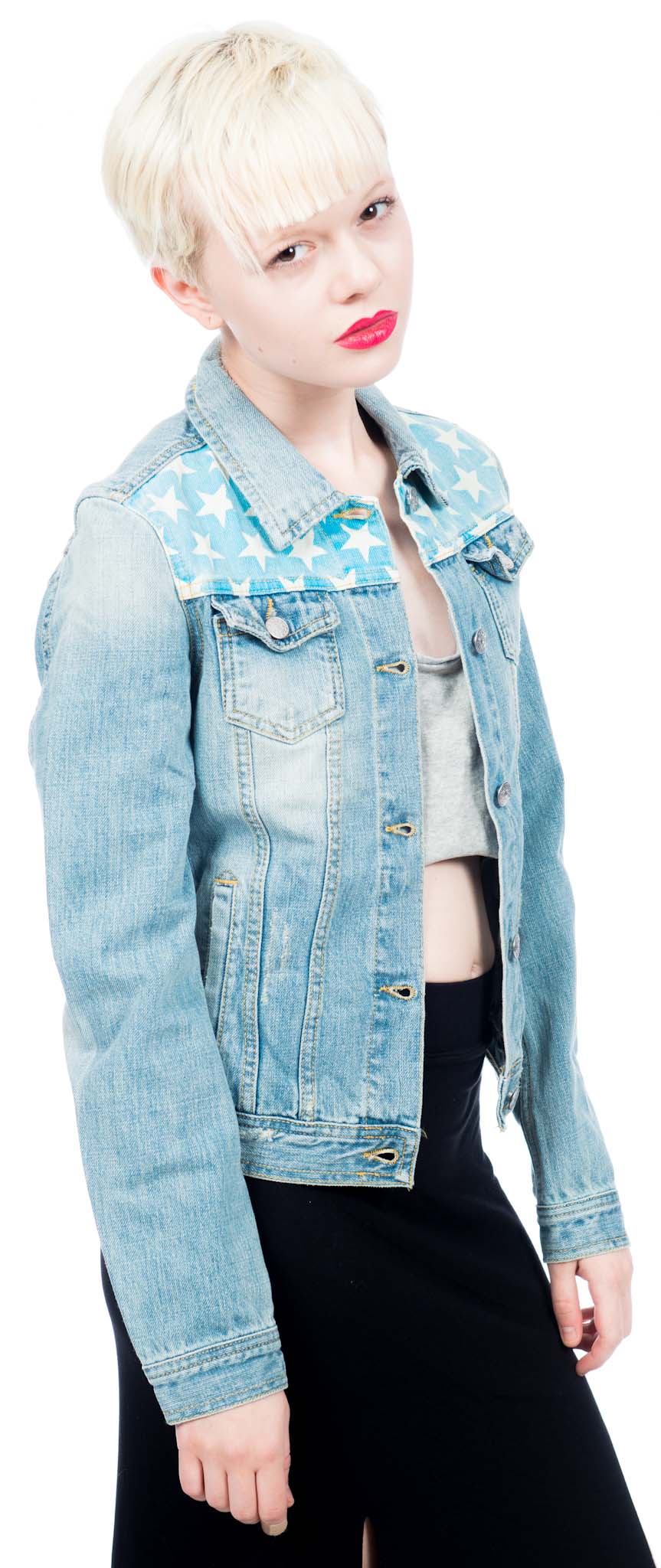 American Flag Denim Jacket