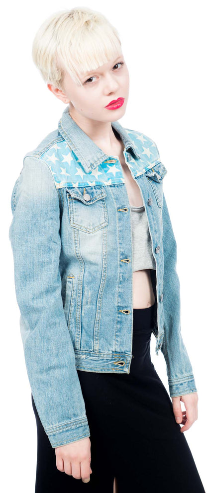 American Flag Denim Jacket