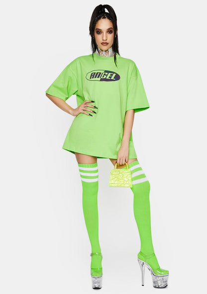 Angel Reflective Oversized Graphic Tee