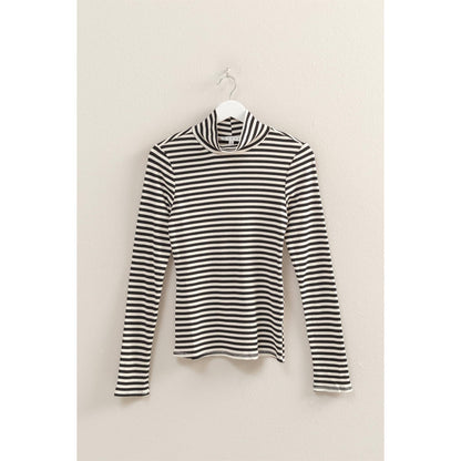 striped turtleneck