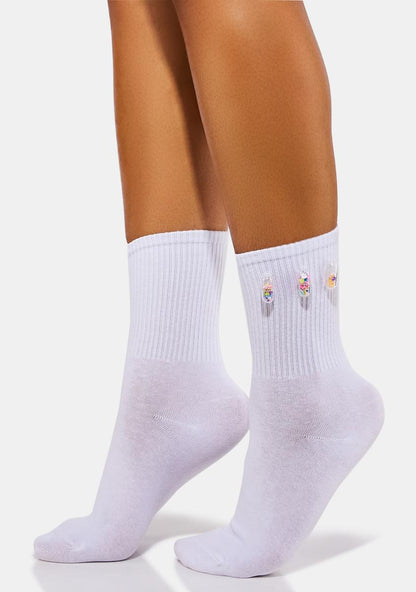 Angel Remind Me Pill Crew Socks
