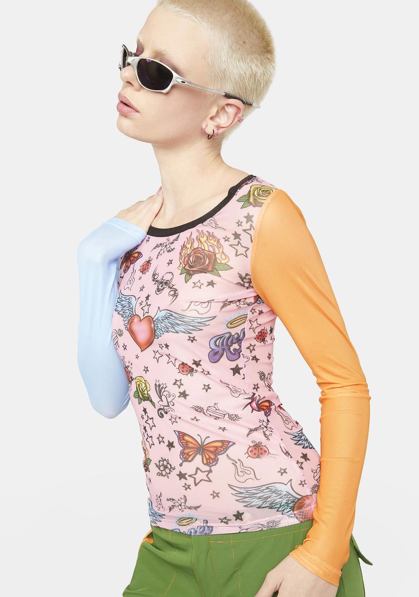 Angst And Anarchy Mesh Top
