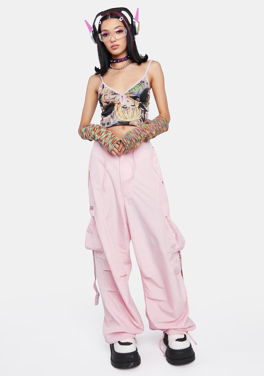 Anime Mesh Cropped Cami